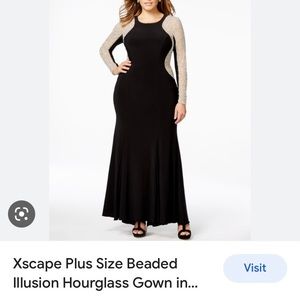 New with tags Xscape illusion dress!